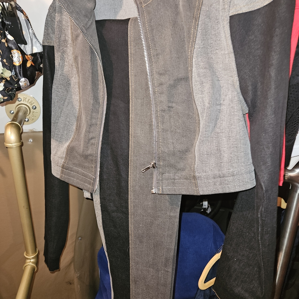 Elegant Black and Gray Women's Jacket